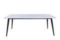 Jimmy matbord 195x76 cm svart och vitt högtryckslaminat
