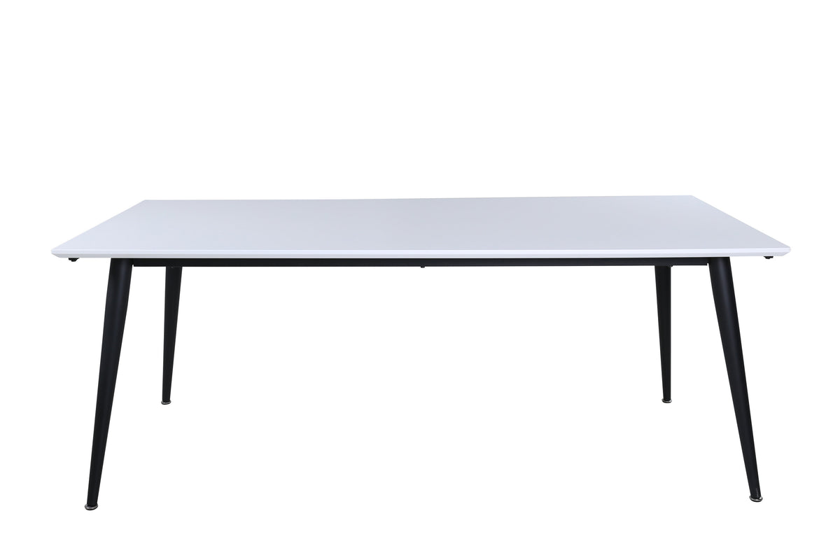 Jimmy matbord 195x76 cm svart och vitt högtryckslaminat