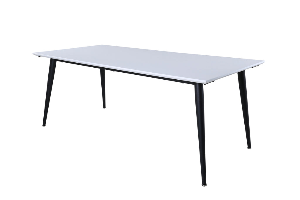 Jimmy matbord 195x76 cm svart och vitt högtryckslaminat