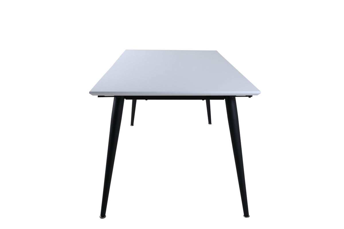 Jimmy matbord 195x76 cm svart och vitt högtryckslaminat