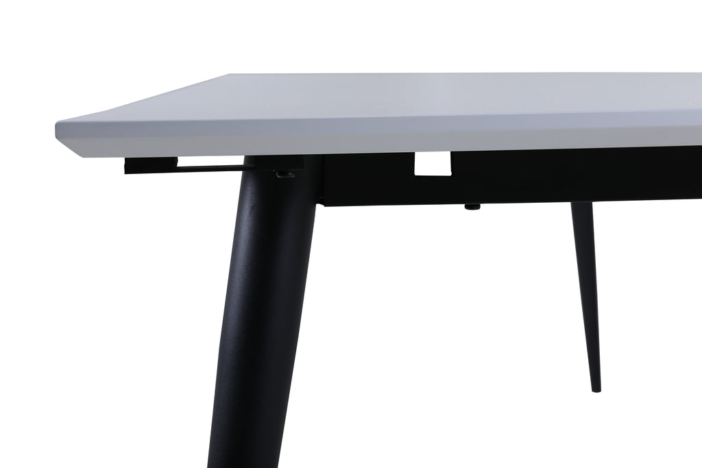 Jimmy matbord 195x76 cm svart och vitt högtryckslaminat