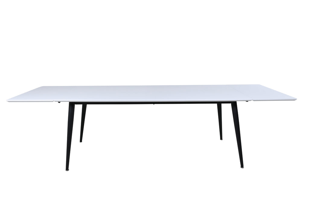 Jimmy matbord 195x76 cm svart och vitt högtryckslaminat