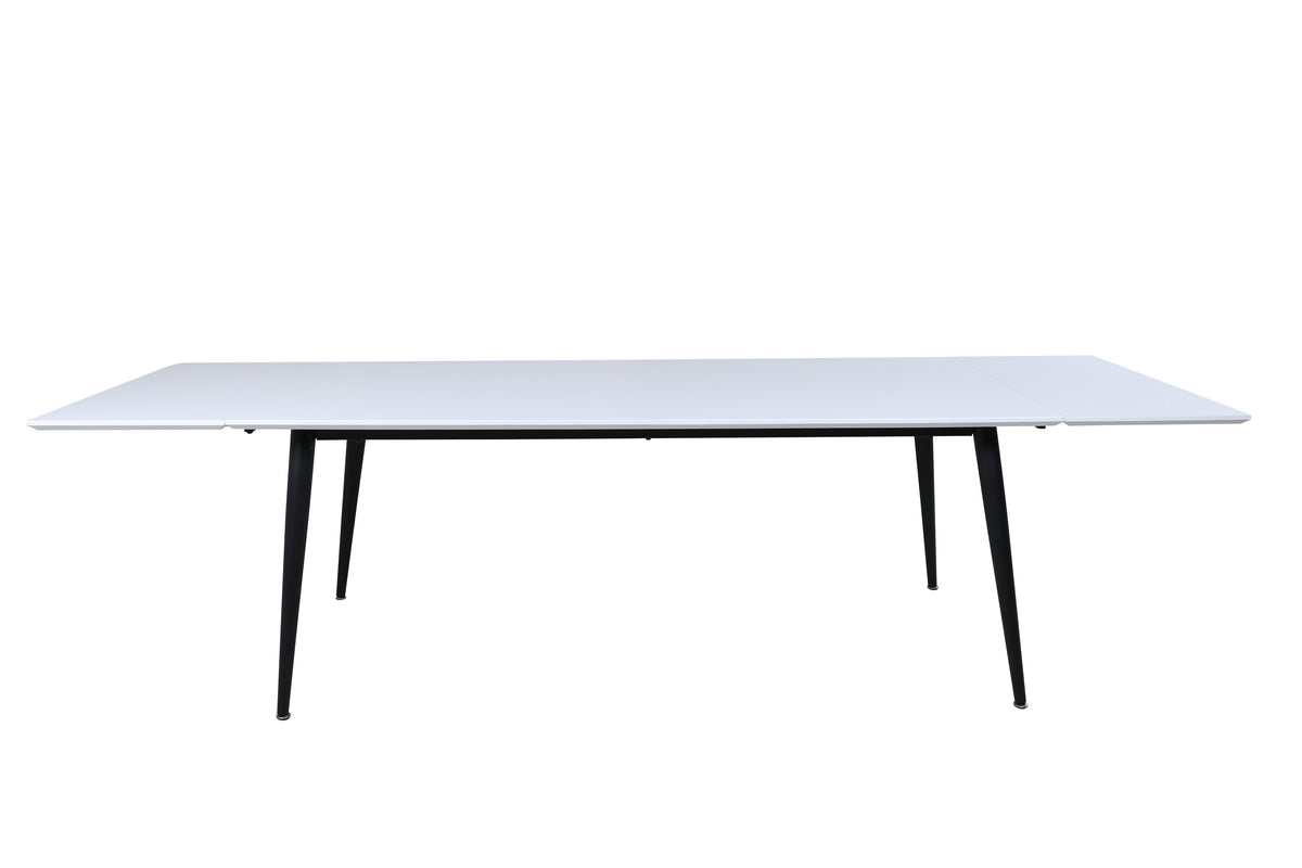 Jimmy matbord 195x76 cm svart och vitt högtryckslaminat