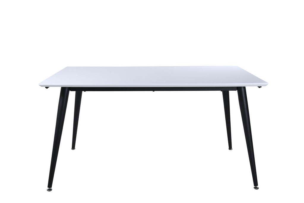 Jimmy matbord 150x76 cm svart och vitt högtryckslaminat