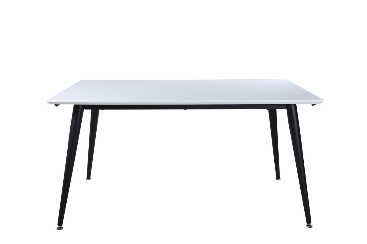 Jimmy matbord 150x76 cm svart och vitt högtryckslaminat