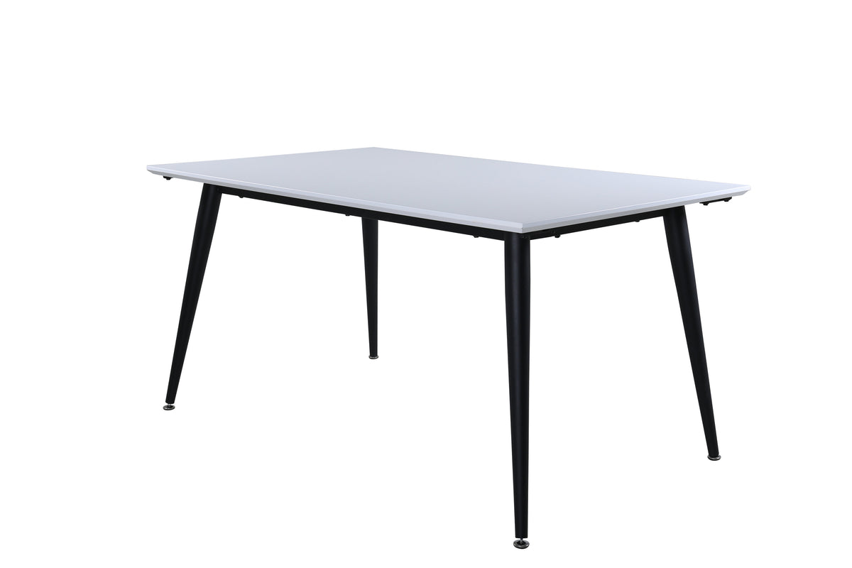 Jimmy matbord 150x76 cm svart och vitt högtryckslaminat