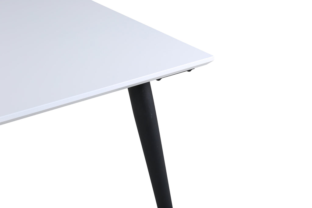 Jimmy matbord 150x76 cm svart och vitt högtryckslaminat