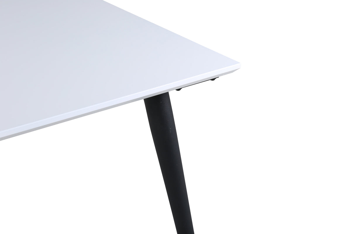 Jimmy matbord 150x76 cm svart och vitt högtryckslaminat