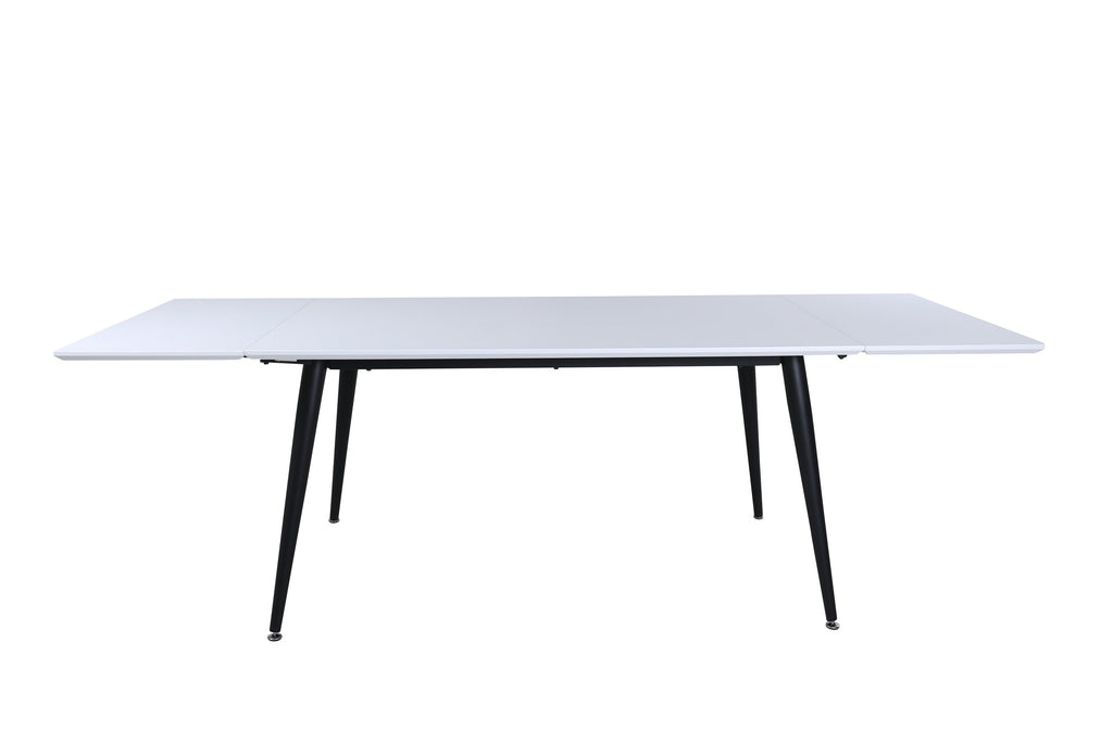 Jimmy matbord 150x76 cm svart och vitt högtryckslaminat