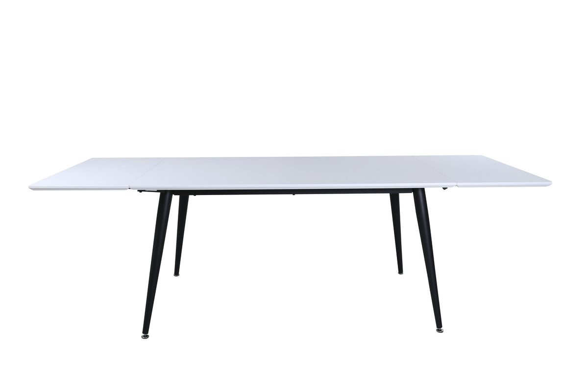 Jimmy matbord 150x76 cm svart och vitt högtryckslaminat