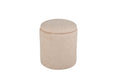 Limpen sittpuff beige teddytyg