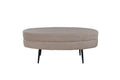 Otto sittpuff svart/beige teddytyg