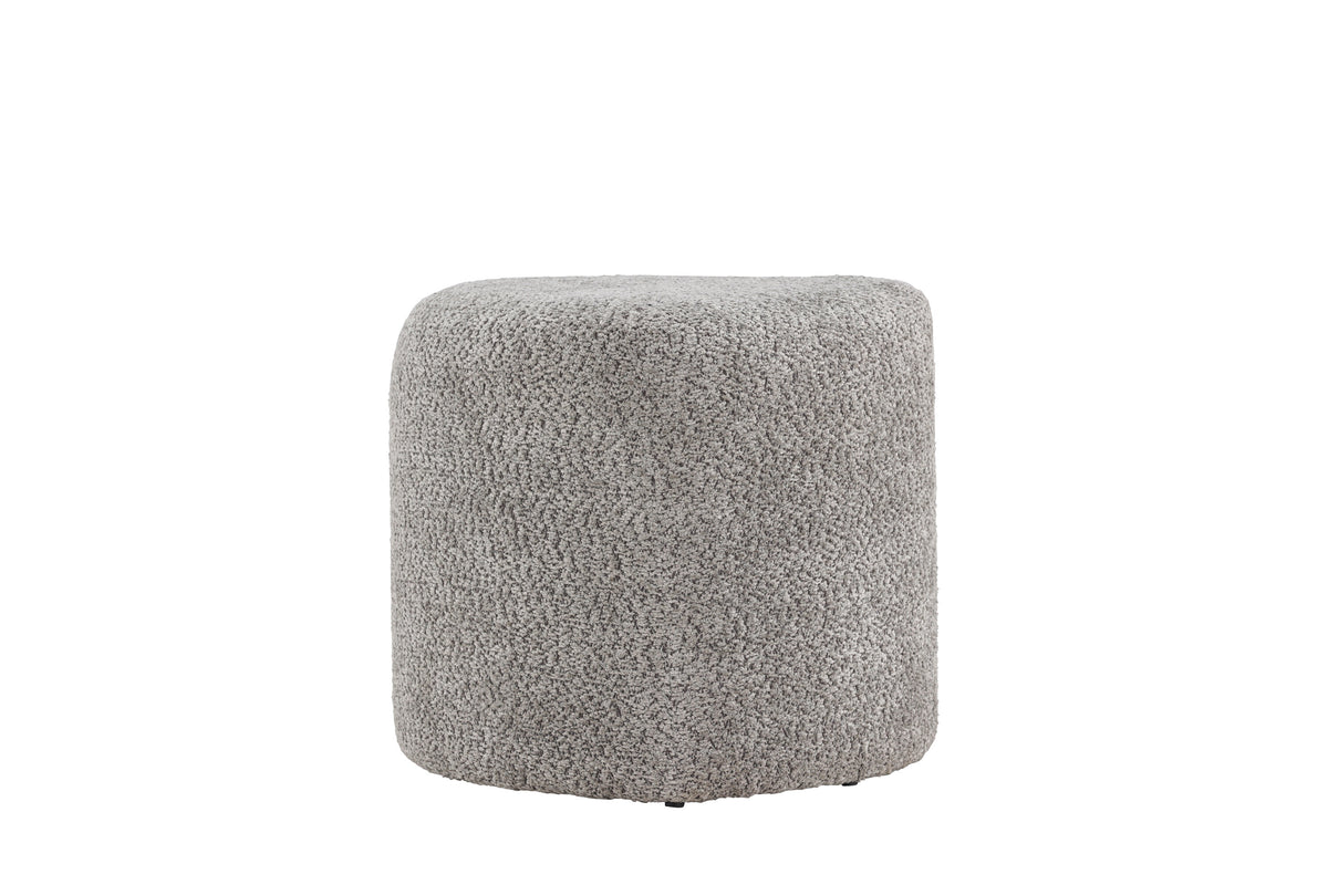 Peg sittpuff grå bouclé