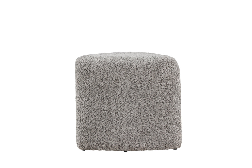 Peg sittpuff grå bouclé