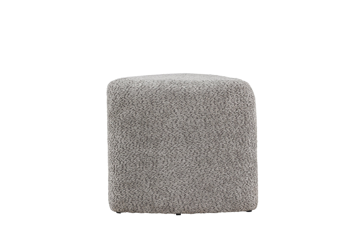Peg sittpuff grå bouclé