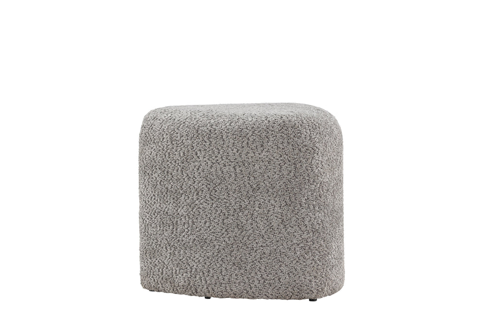 Peg sittpuff grå bouclé