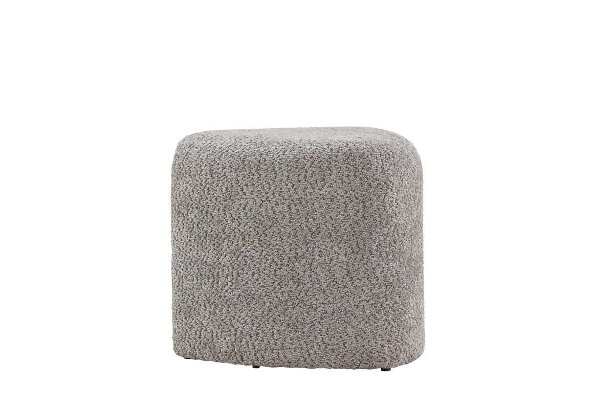 Peg sittpuff grå bouclé
