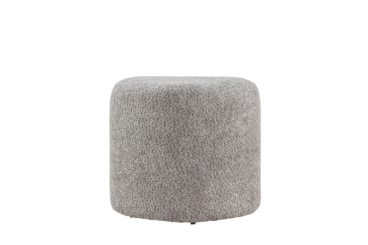 Peg sittpuff grå bouclé