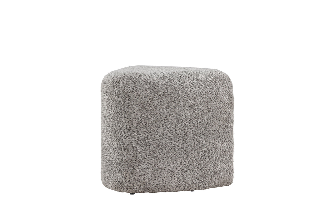 Peg sittpuff grå bouclé
