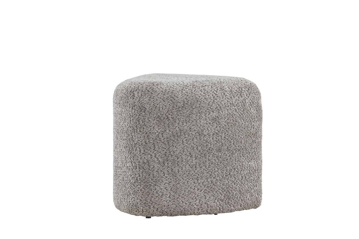 Peg sittpuff grå bouclé