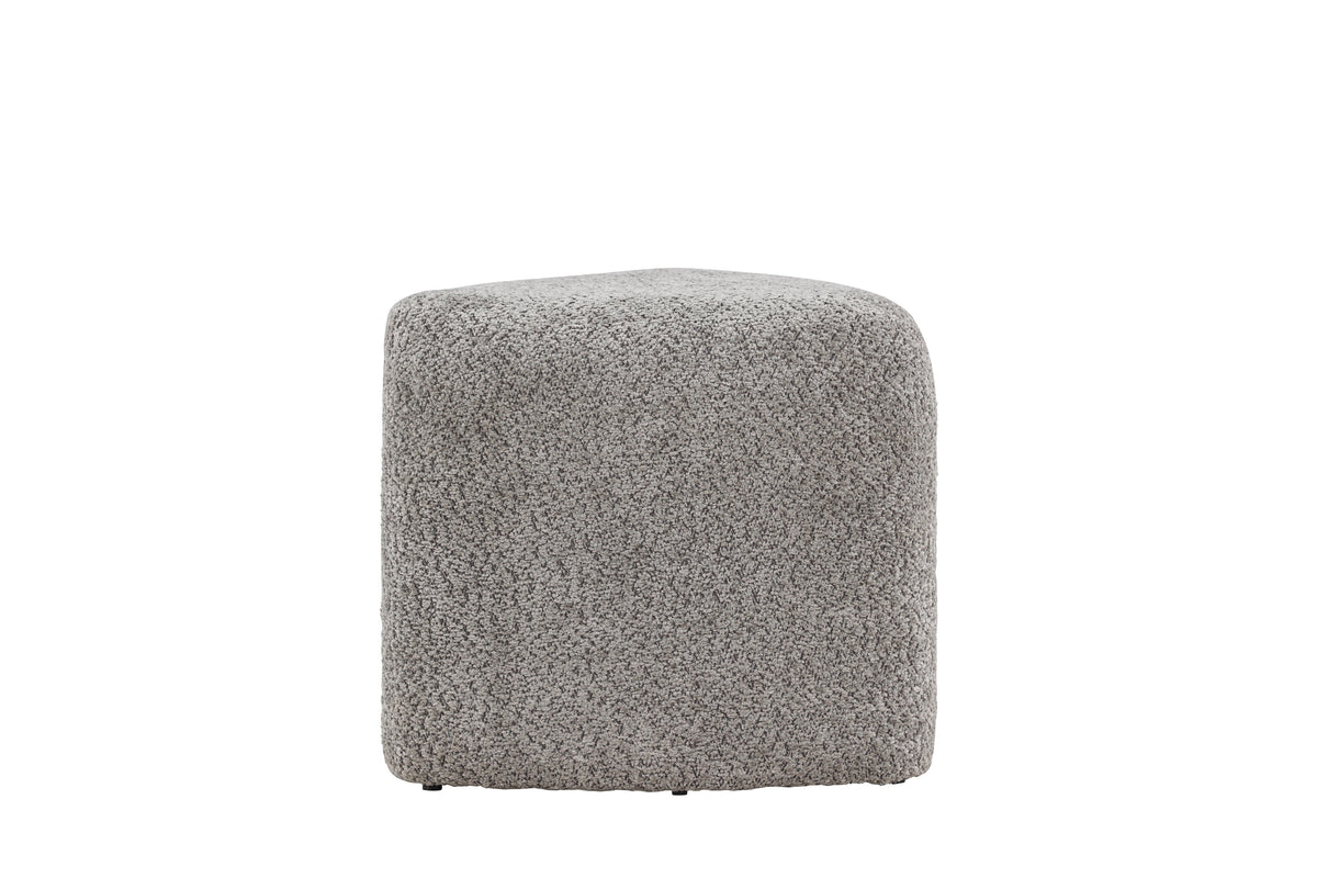 Peg sittpuff grå bouclé