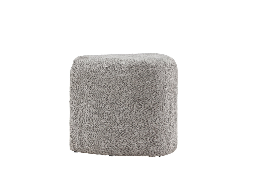 Peg sittpuff grå bouclé