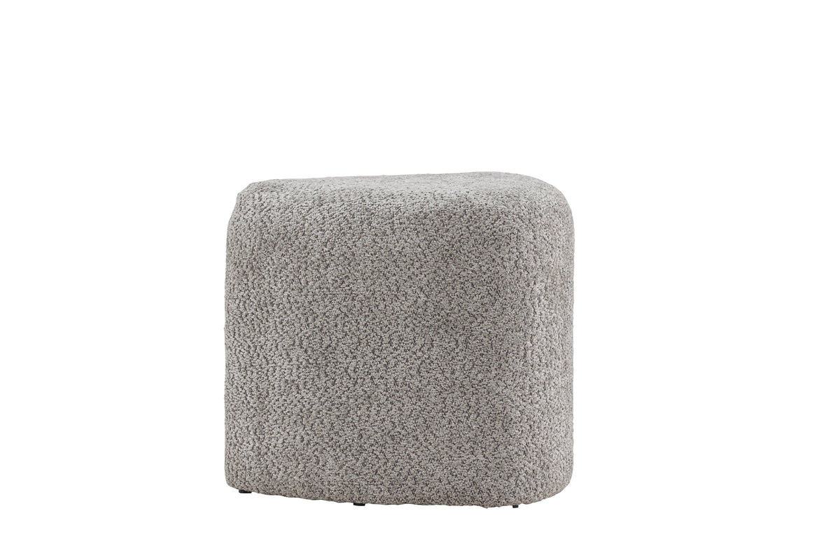 Peg sittpuff grå bouclé