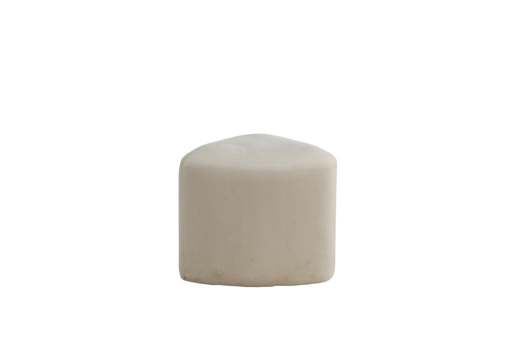 Peg sittpuff beige sammet