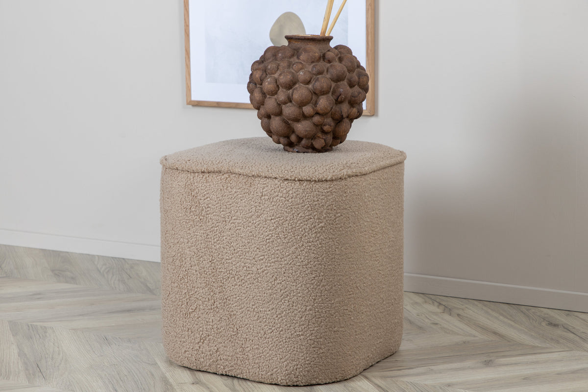 Piff sittpuff beige teddy