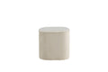 Piff sittpuff beige sammet