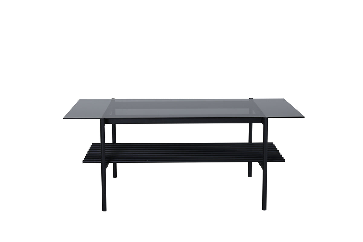 Von Staf soffbord svart/svart rökglas