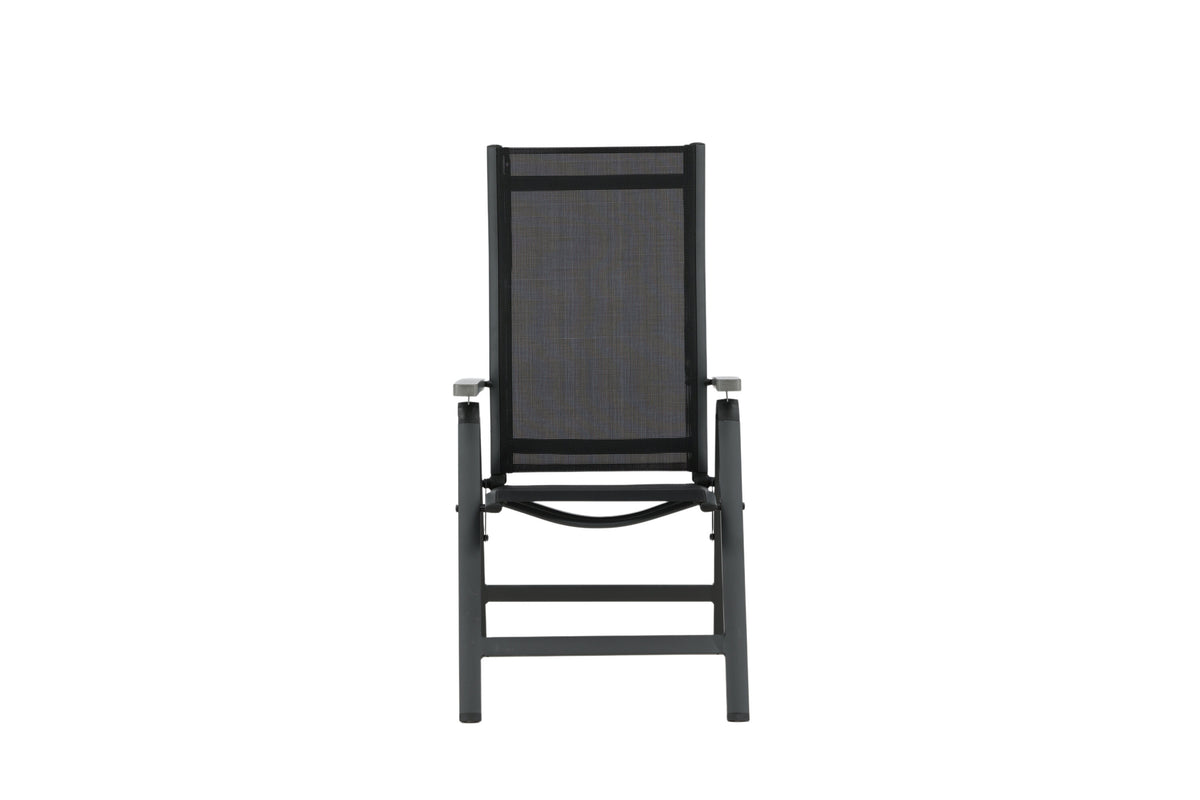 Albany Light positionsstol med 5 lägen 2-pack svart textilene