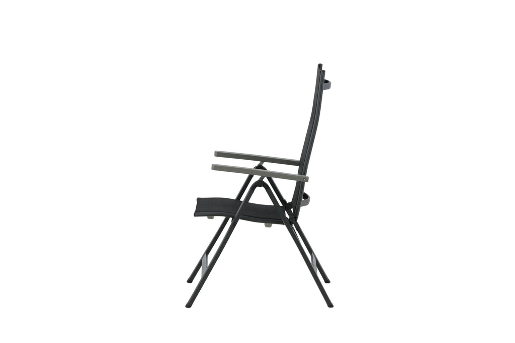 Albany Light positionsstol med 5 lägen 2-pack svart textilene