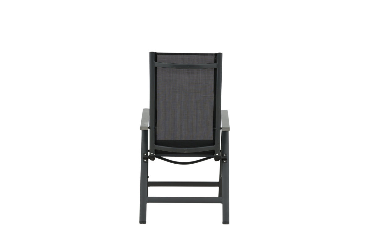 Albany Light positionsstol med 5 lägen 2-pack svart textilene