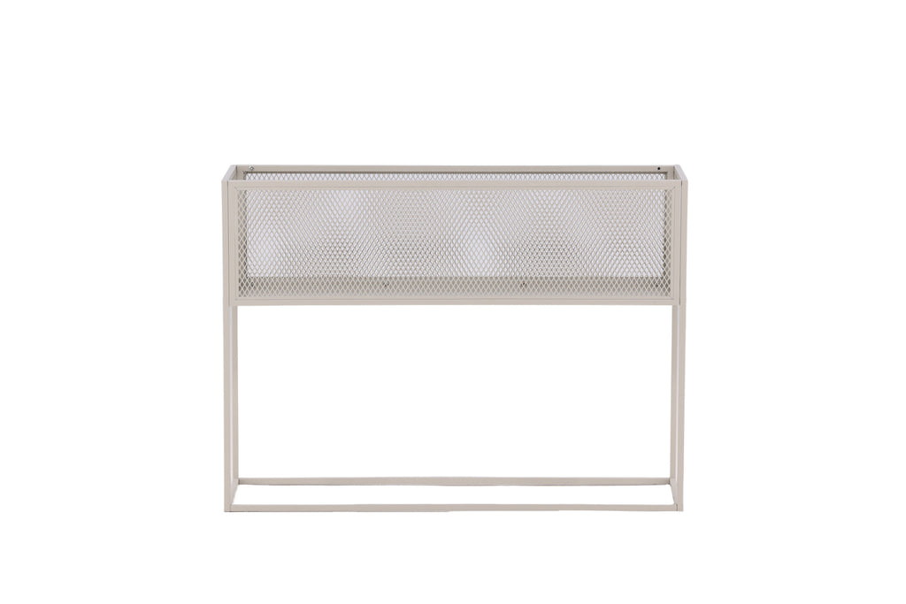 Netz blomhylla beige stål
