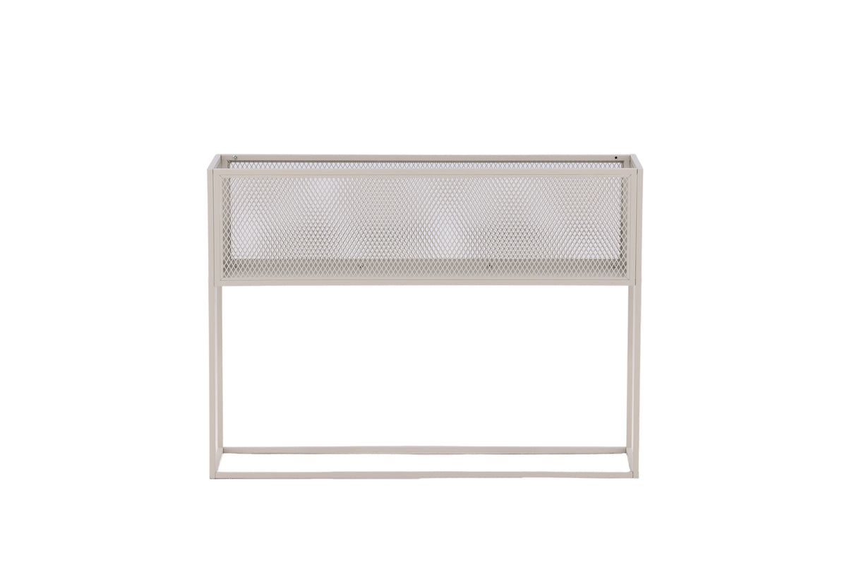 Netz blomhylla beige stål