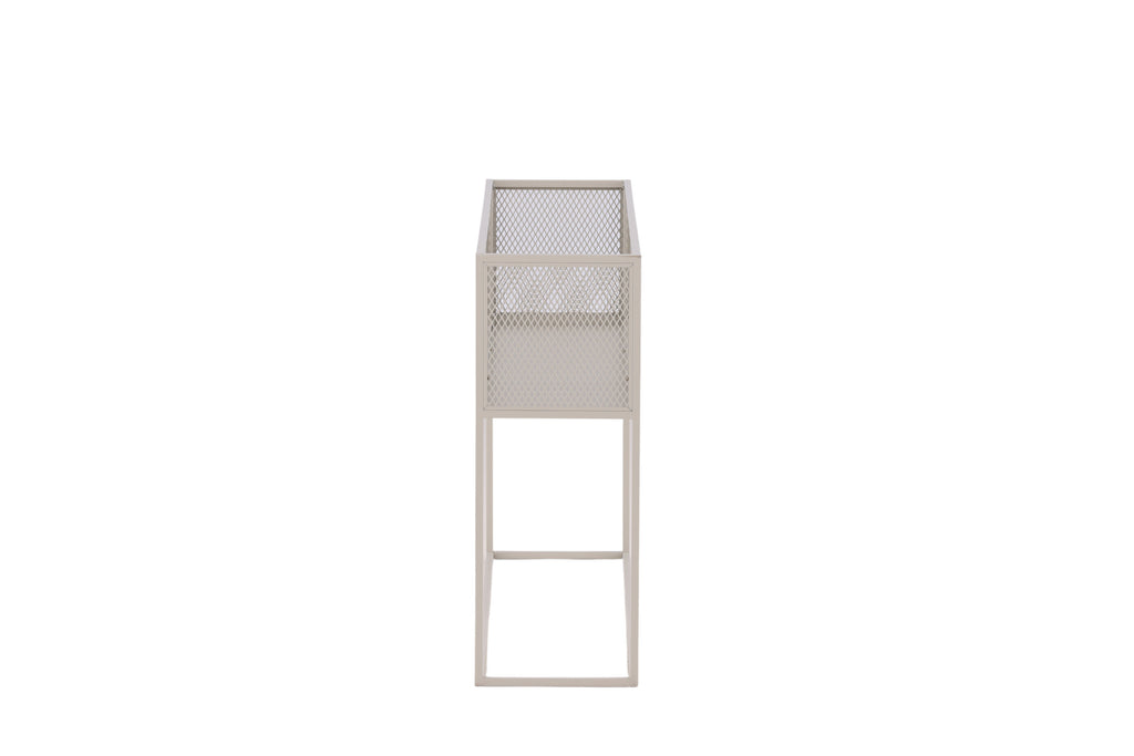 Netz blomhylla beige stål