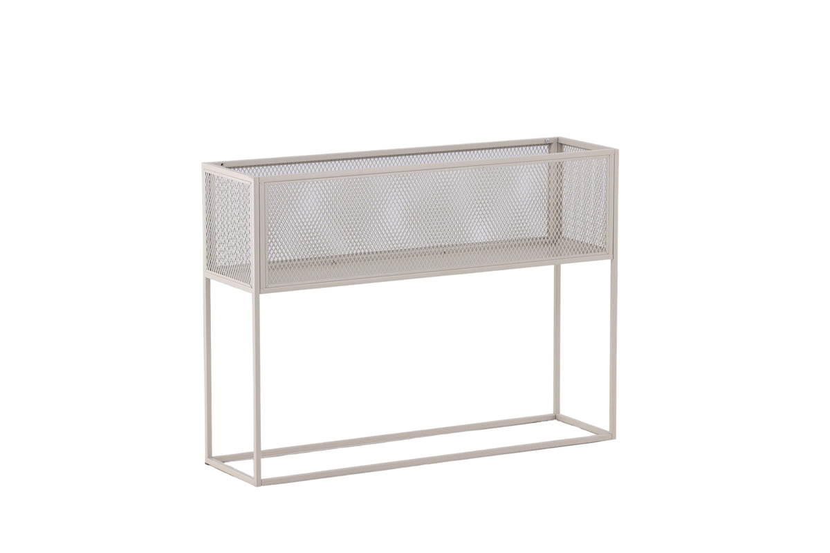 Netz blomhylla beige stål