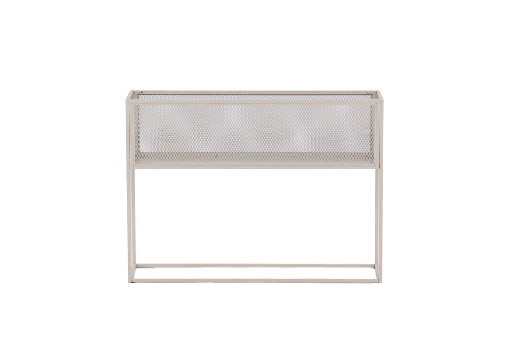 Netz blomhylla beige stål