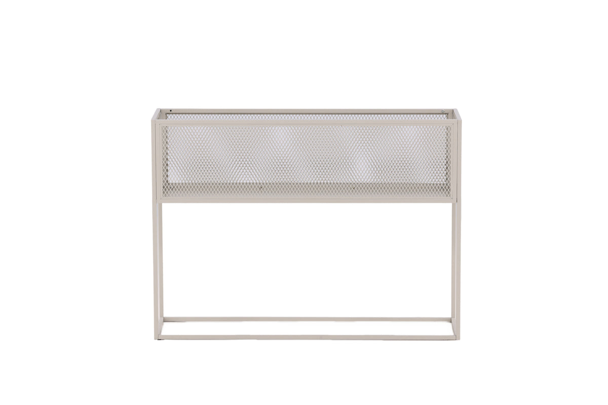 Netz blomhylla beige stål