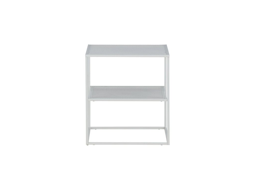Netz sidobord vitt stål
