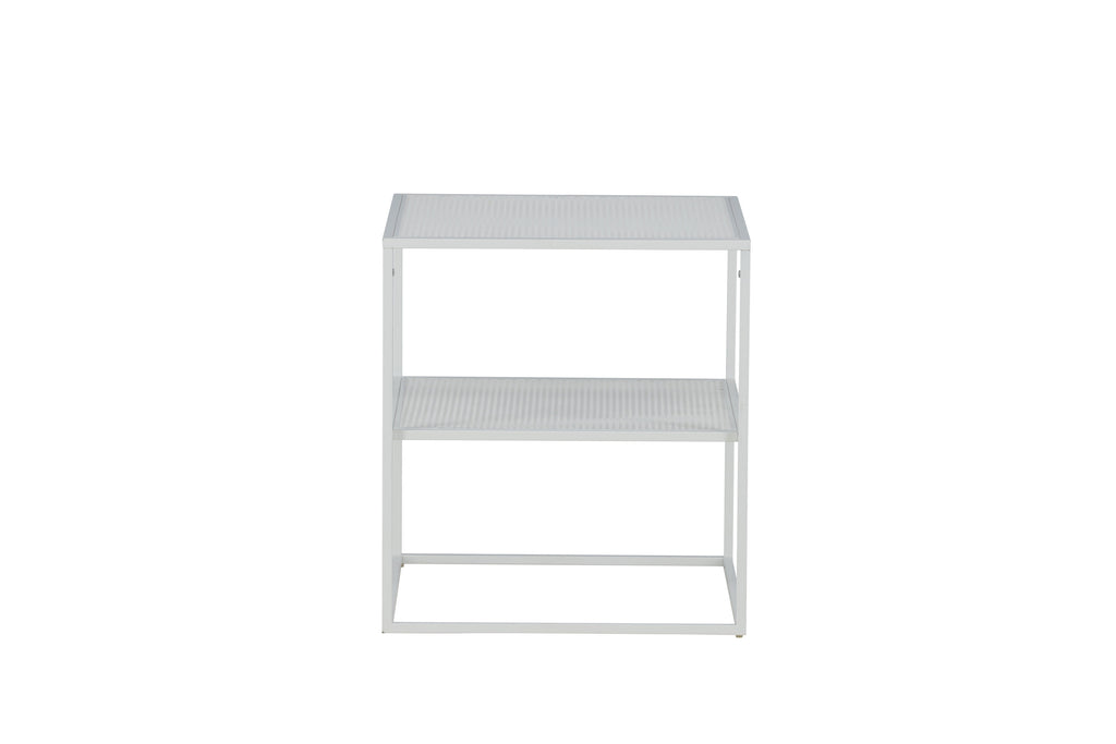 Netz sidobord vitt stål