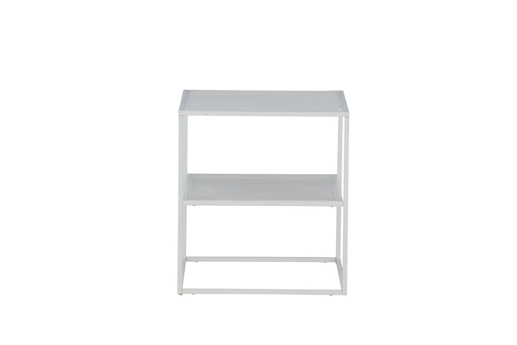 Netz sidobord vitt stål