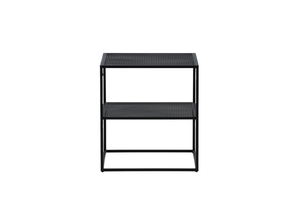 Netz sidobord svart stål