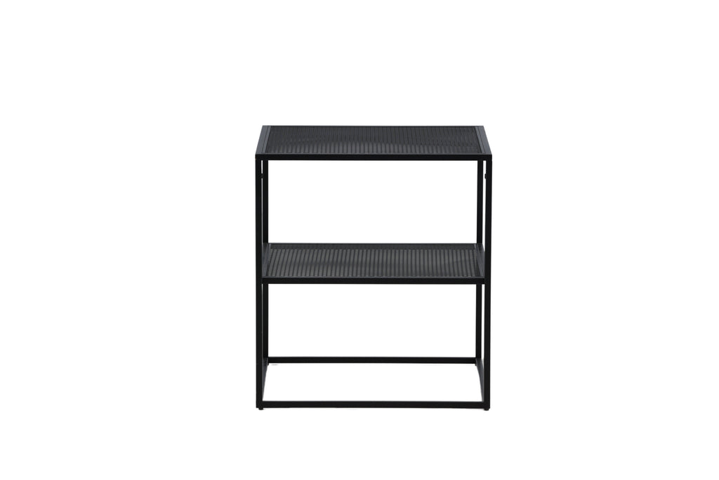 Netz sidobord svart stål