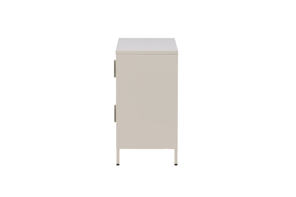 Nett skåp i stål beige