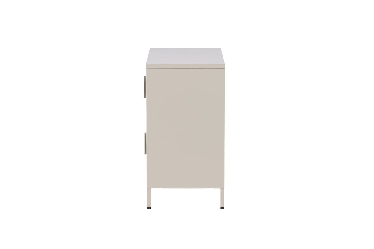 Nett skåp i stål beige