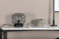 Bollonelie bordslampa svart med svart rökglas