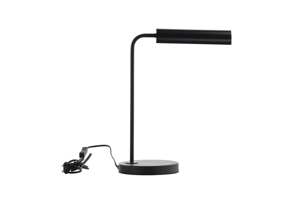 Harmonica bordslampa svart