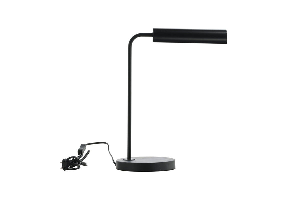 Harmonica bordslampa svart